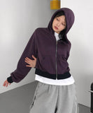WALLY STRIPE HOOD ZIP-UP