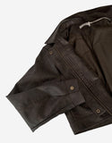 Crop Stiff Leather Jacket