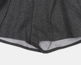 Chiken wool pin tuck mini skirt