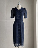 Sunday Collar Lace One Piece
