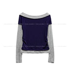Lizzy Two Tone Layered Tencel Long Sleeve