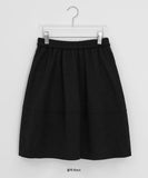 Ruronco Wool Dot Midi Skirt