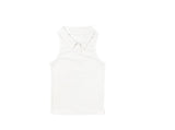 Eld Collar Layered Off-Shoulder T-Shirt Sleeveless Set