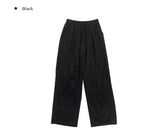 Yor Cotton Pintuck Wide Banding Pants