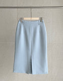 Collid Button H-Line Slit Skirt