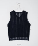 Natsuda Layered Strap V-Neck Knit Vest