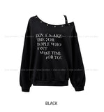 Vint Eyelet Strap Sweatshirt