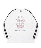 Ribbon Cherry Track Raglan Long Sleeve