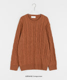 [unisex] Ponko over cable knit