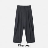 Polish pintuck wide slacks