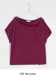 Lanka Two-Way Shoulder Loose Fit Short Sleeve Tee