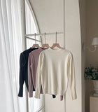 Sorren Puff Half Neck Pearl Knit
