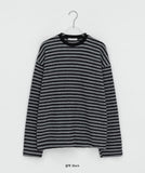 Bodel Fleece Stripe Long Sleeve Tee