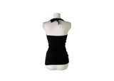 Haon Eyelet Shirring Halter Sleeveless