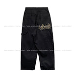 flame embroidered Carpenter Pants