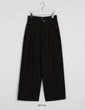 Delnity pintuck wide cotton pants