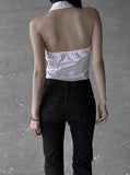 Striped bootcut pants