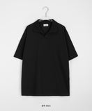 [unisex] Heruti Basic Collar Over Short Sleeve Tee