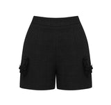 [mnem] tweed set-up short pants