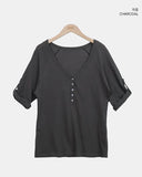 Dales Roll-up Three Quarter T-shirt