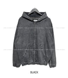 light washed denim hooded jacket