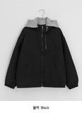 Kenk Layered Over Hood Blouson Jumper