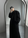 Hidden Maxi Long Black Coat