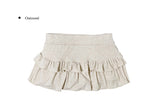 Rack Tiered Frill Mini Skirt