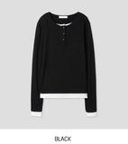 Molly Layered Button Long Sleeve