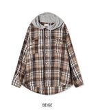 Wake Check Hooded Shirt