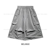 Bloss Pintuck Cargo Sweat Bermuda Pants