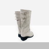 Turi Layered Buckle Platform Boots