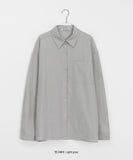 [BAONHAUS] Betine Basic Pocket Over Shirt