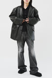 (W) Slit Flare Denim