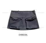 Pou Zipper Utility Pocket Skirt Pants