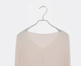 [SET] Bento Basic See-Through Sleeveless Cardigan Set