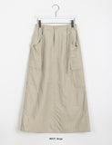 Hanako Banding Cargo Long Skirt