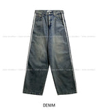 Artie Balloon Five-Line Track Denim Pants