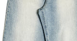 Poyu Light Blue Washing Denim Wide Pants