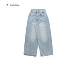 [Planning] Dazzle Side Pintuck Washing Denim Wide Pants