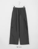 [unisex] Kir nylon banding string cargo pants