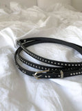 Monto Stud Eyelet Double Long Belt