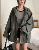 Pint Washed Short Hooded Field Jacket
