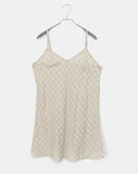 [SET] Binbeul Check Bandana Strap Layered Sleeveless One Piece