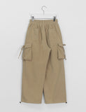 [unisex] Entine banding string strap cargo pants