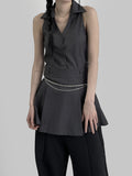 Surren Stripe Collar One Piece