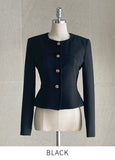 Mezzo No-Collar Short Jacket