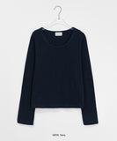 Tenenki Cotton Basic Round Long Sleeve Tee