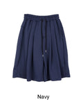 Linedine pin tuck bermuda pants