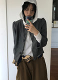 SNAP BUTTON HOOD T